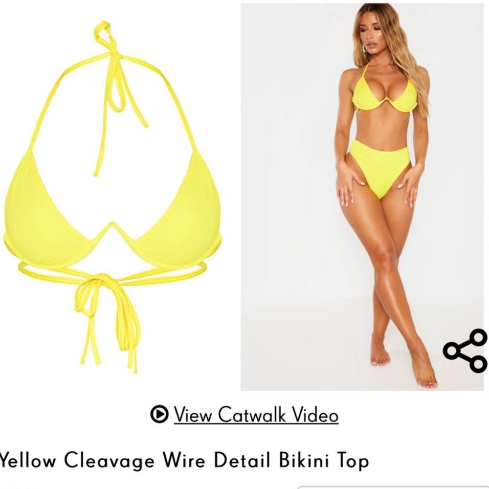 Pretty little thing wire bikini top